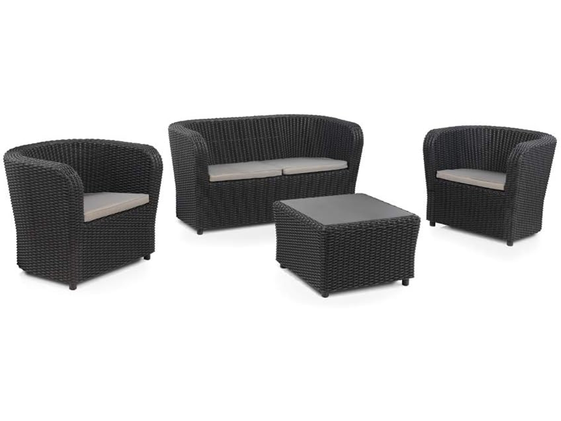 Tresillo nova confort grafito  conjunto