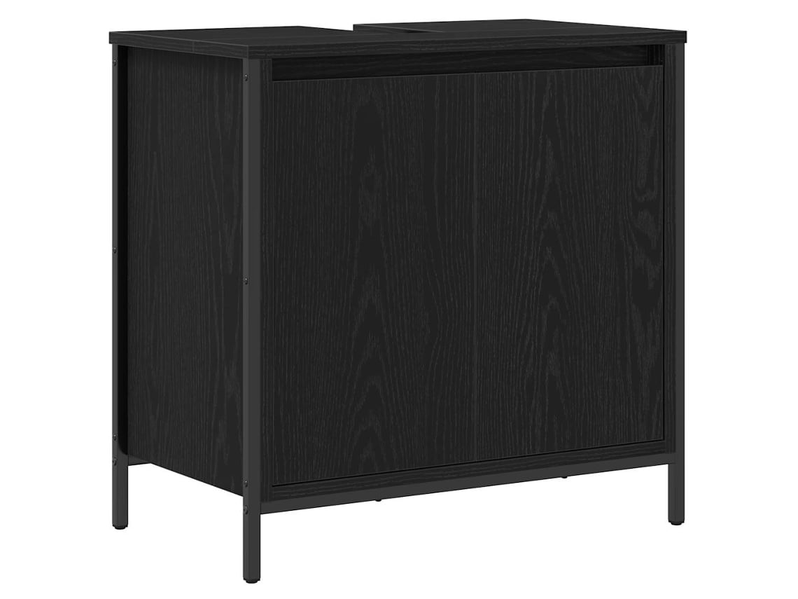 Maison Exclusive - Mueble De Baño Con Lavabo Negro 60x34,5x60 Cm