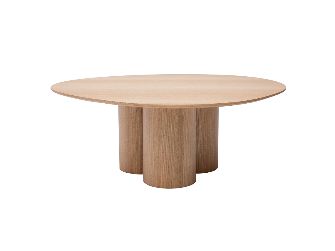Mesa de Centro de Diseño de Madera Clara 100 Cm Hollen MILIBOO
