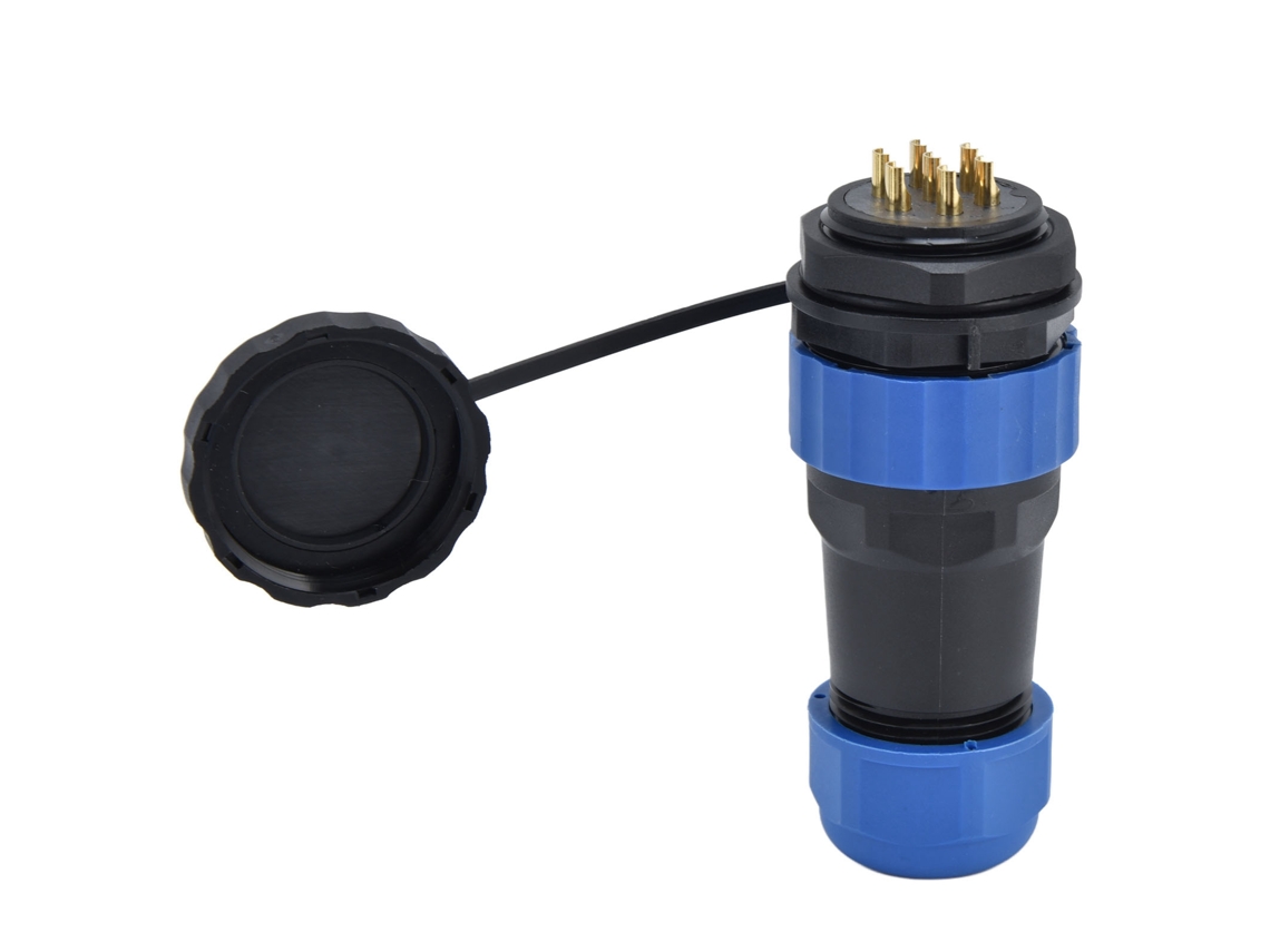 Enchufe Conector De Alimentación Para Avicultura, Ip68, Resistente Al Agua, 380 V, 25 A, 7 Pines, M28
