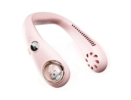 Ventilador Portátil Ajuste de 3 Velocidades Adecuado para Viajar Senderismo Interior Rosa TURMIN