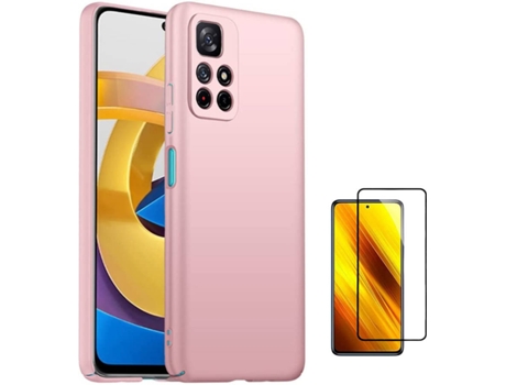 Funda + Protector de Pantalla Xiaomi Poco M4 Pro 5G Turtleshell Rosa