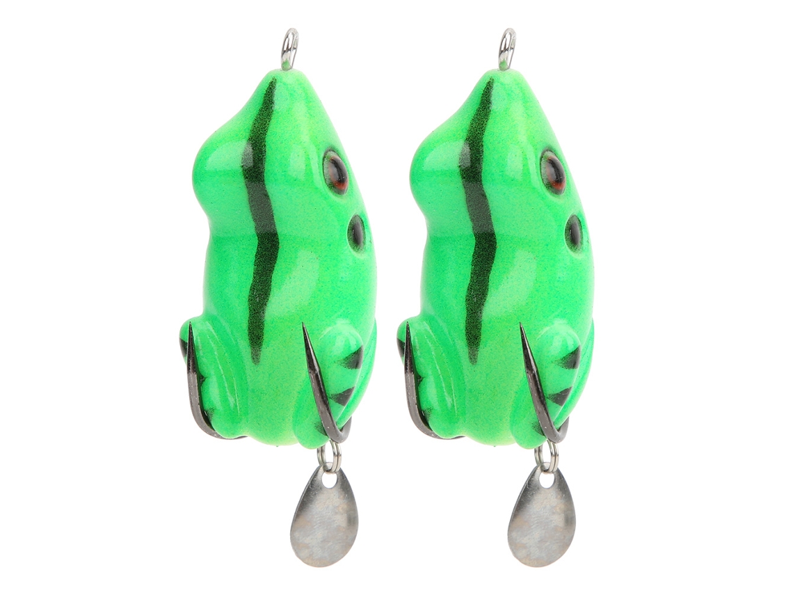 Isca De Pesca Rã Artificial Con Strass 5.5cm 11g 2pcs