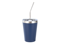Vaso infantil de acero inoxidable de 12 oz con tapa antigoteo, pajita y funda de silicona, sin BPA, aislante para bebidas frías y calientes.