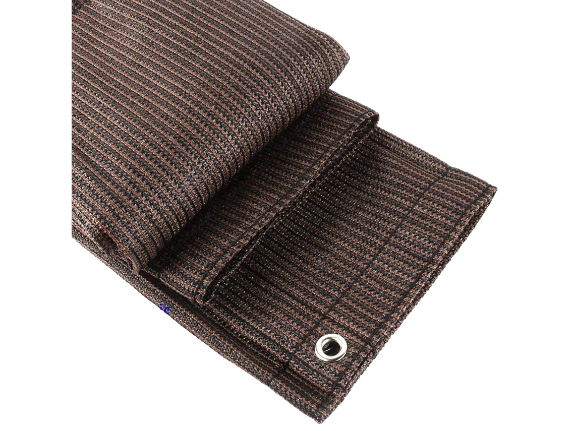 Malla de sombra, protección UV, tamaños personalizables, color café©, 1,2 m x 6 m OEM