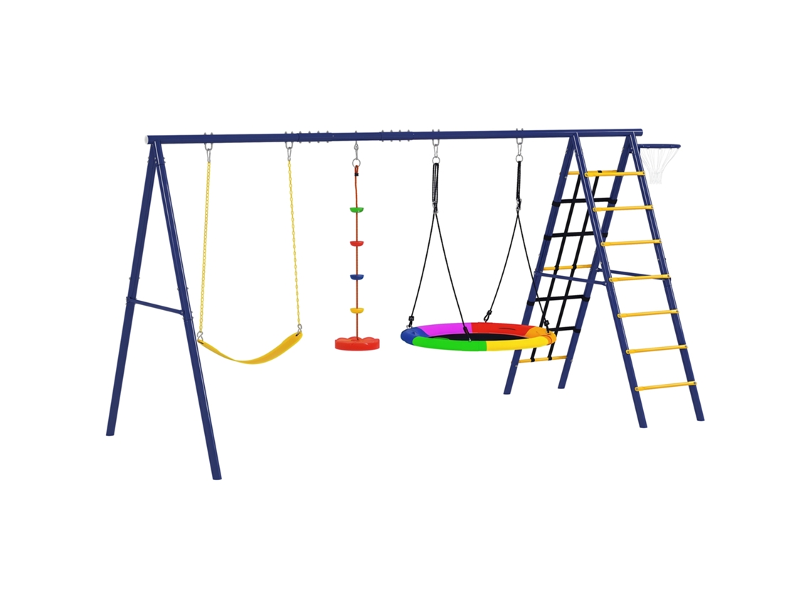 Aiyaplay Columpio 6 En 1 Acero Niños 3-8 Años Multicolor