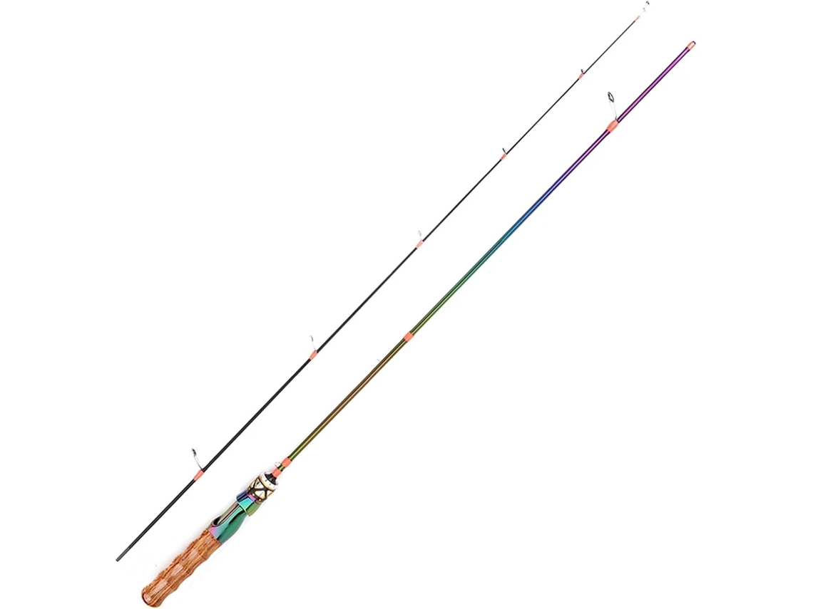Caña De Pescar, Spinning Y Casting Fibra Carbono, 1,8 M, 0,68 2 Secciones, Accesorios Para Pesca Con Señuel...