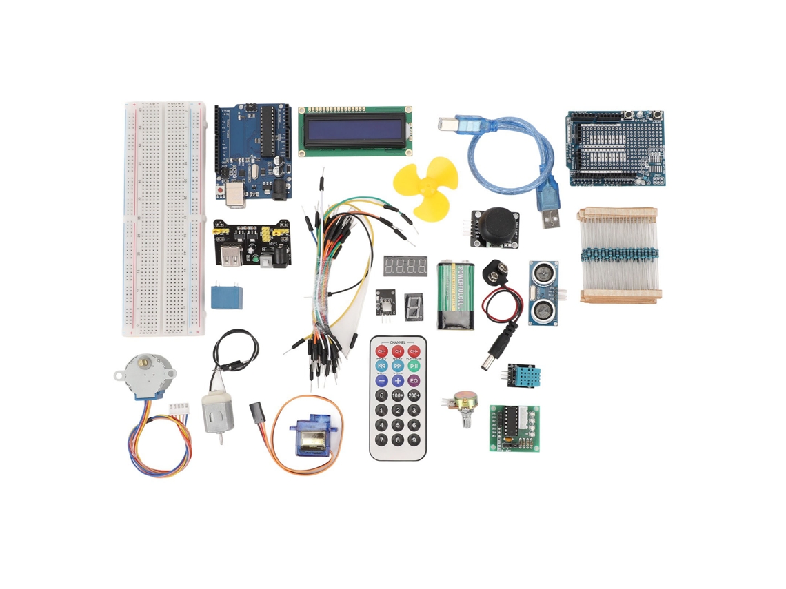 Kit De Desarrollo Iot Para Placa R3 Con Luces De Color Y Resistores Para Proyectos Inteligentes