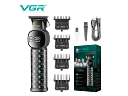 Cortapelos Eléctrico (negro) Con Pantalla Digital Y Grabado Para Cabello Rebelde - Recargable