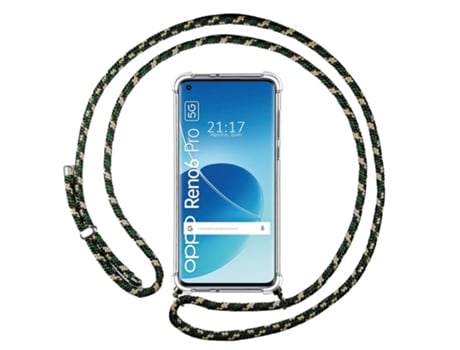 Carcasa Oppo Reno 6 Pro 5G TUMUNDOSMARTPHONE Colgante Verde