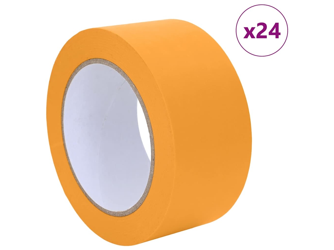 Maison Exclusive - Cintas De Enmascarar Para Pintores 24 Pcs Amarillo 50mm X 50m