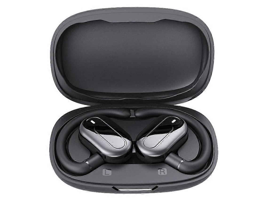 Auriculares estéreo Bluetooth Hengrongshen con compartimento de carga y conector de sonido externo