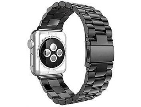 Kit Brazalete, Herramienta y Funda para Apple Watch Series 6 PHONECARE Stainless Lux Negro