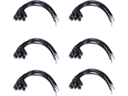 60 Unidades De Conector Hembra De Alimentación De 12 V Cc, 5,5 X 2,1 Mm, Con Cable De 15 Cm.