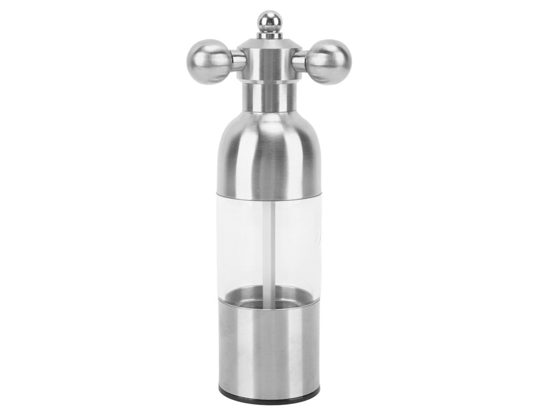 Molinillo de pimienta manual de acero inoxidable 304, con grosor ajustable y recargable, para usar sobre la encimera de la cocina. (Sin marca)
