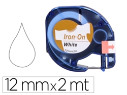 Cinta Q-CONNECT 12Mm X 2Mt Negro-Blanco Para Ropa Para Maquina Letratag