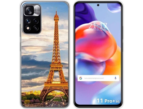 Carcasa para Xiaomi Redmi Note 11 Pro+ Plus 5G TUMUNDOSMARTPHONE Dibujos Paris Multicolor