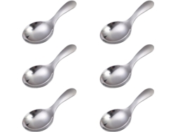 2026da-cucharas De Postre Linjou 6 Piezas Acero Inoxidable 304 Mango Corto Para Helado Frutas Café