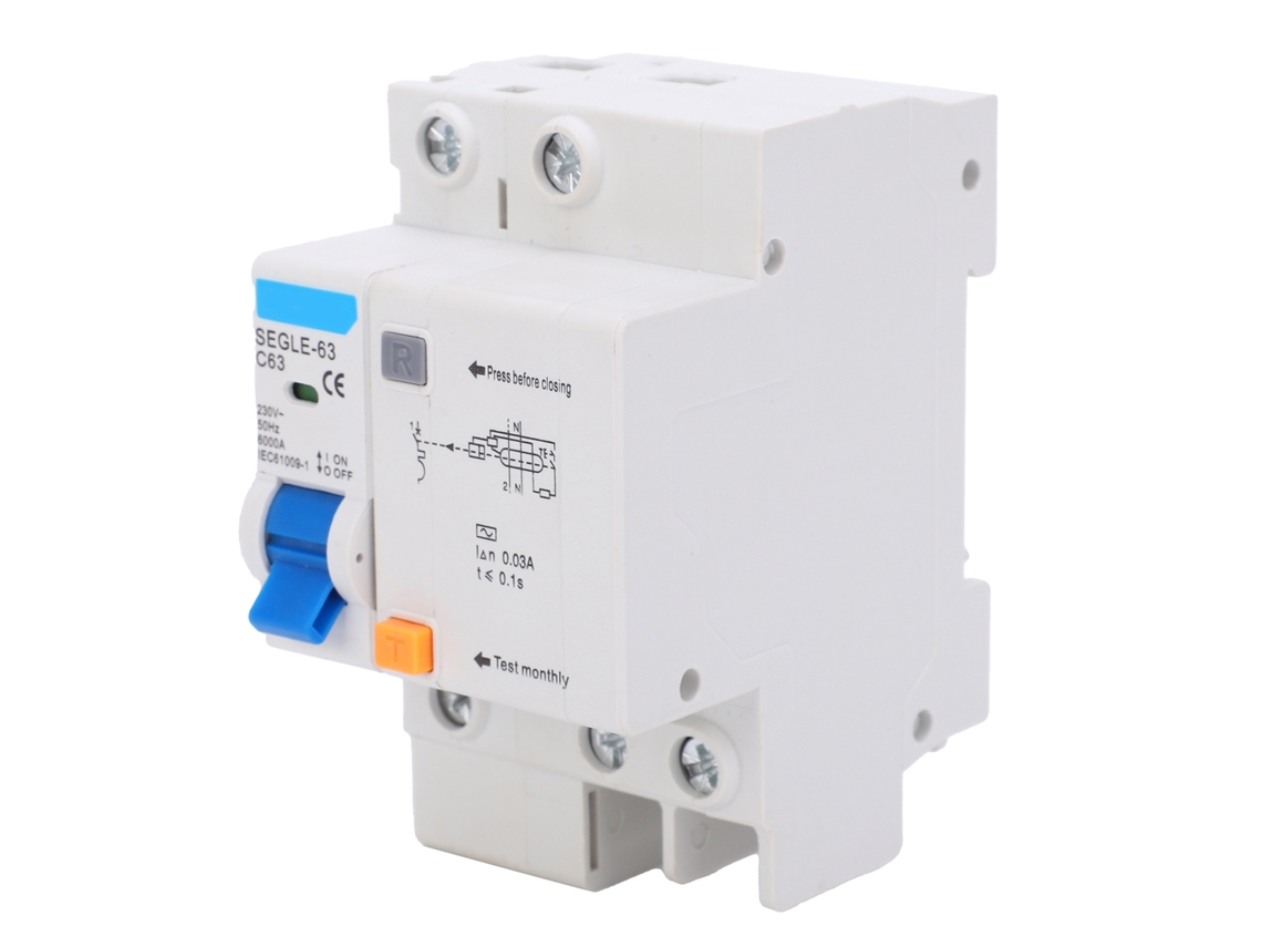 2026velora-Disyuntor miniatura para riel DIN Segle-63 1p+n C63 Interruptor neumático 6ka