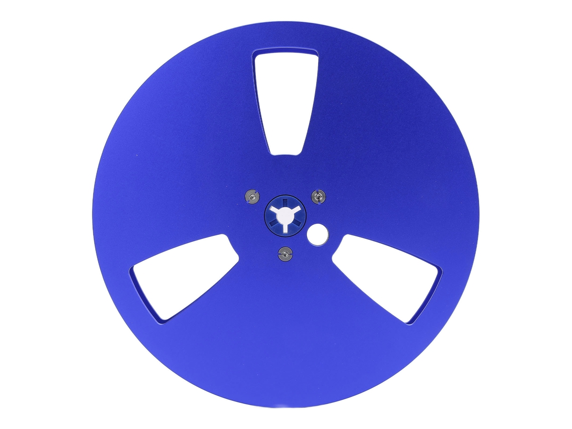 Carrete De Cinta Vacío De 7 Pulgadas (1/4 De Pulgada) Para Grabadoras De Cinta De Carrete Abierto Teac Revox Studer, Aluminio Azul, 1 Unidad.