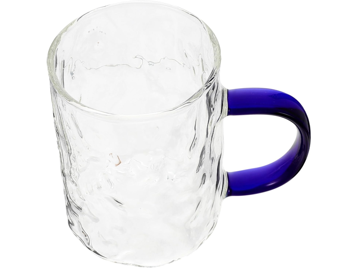 Vaso De Vidrio De Borosilicato Azul, Taza De Café Fácil De Usar En Casa.
