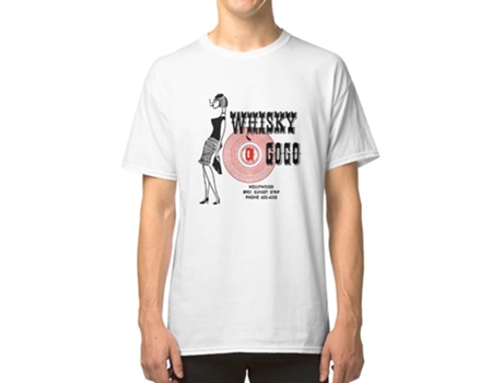 Camiseta Vintage ROCKINSTONE Whisky Gogo Poster Restoration Algodón para Hombre (M - Marrón)
