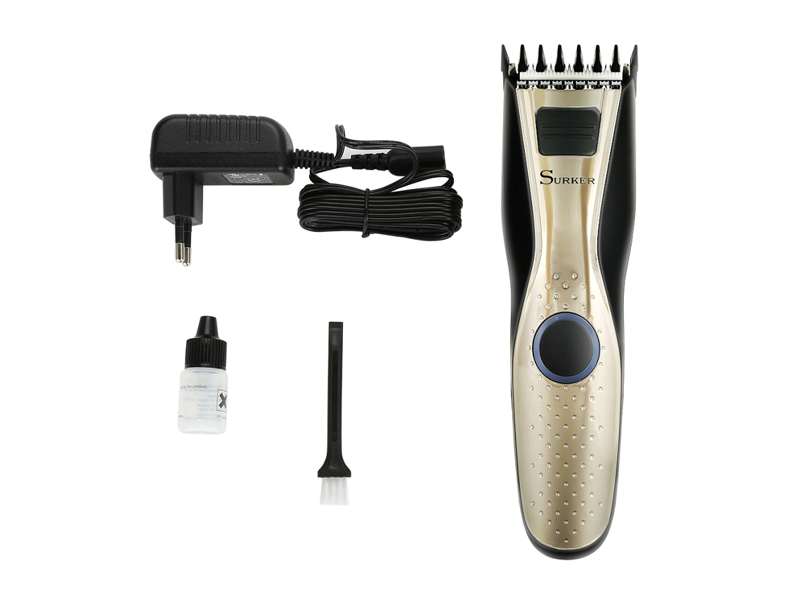 Kit De Cortadora De Pelo Profesional Surker, Cortador Eléctrico Recargable Para Adultos Y Niños