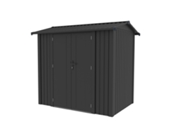 Caseta Metálica Gardiun Spree 4,1 M2 Exterior 232x176x212 Cm De Acero Con Ventana Lateral Y Puerta Doble 106x178 Cm