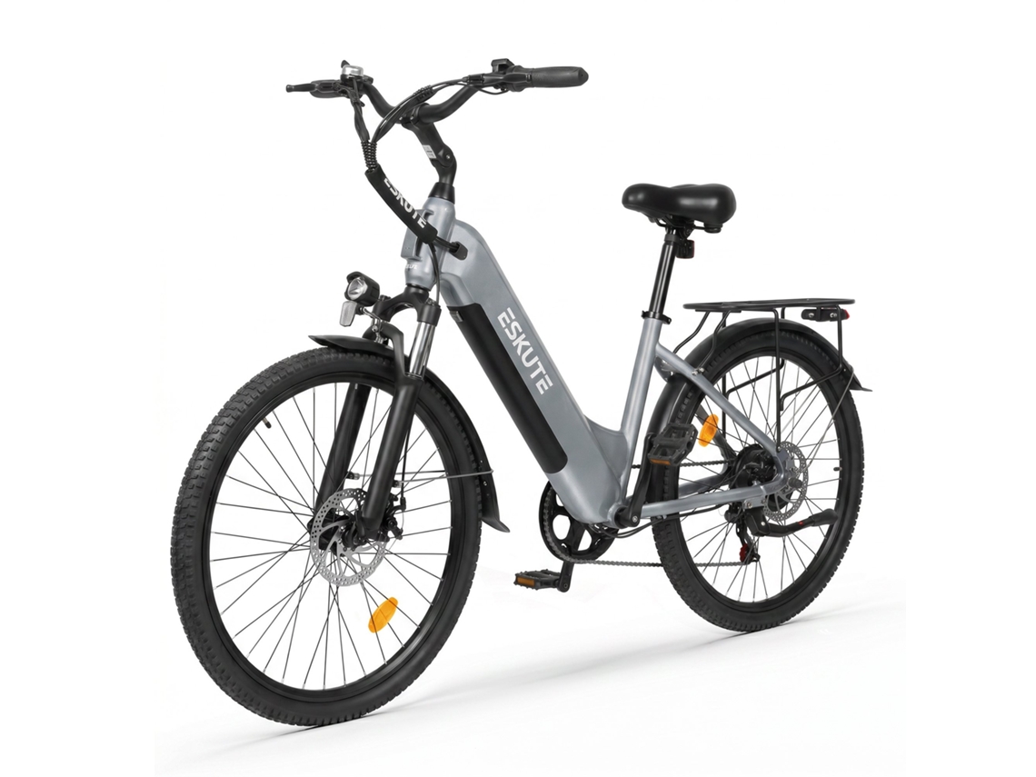 Bicicleta Eléctrica Urbana Eskute C202, Motor De 250 W, Batería Extraíble De 48 V Y 17,5 Ah.