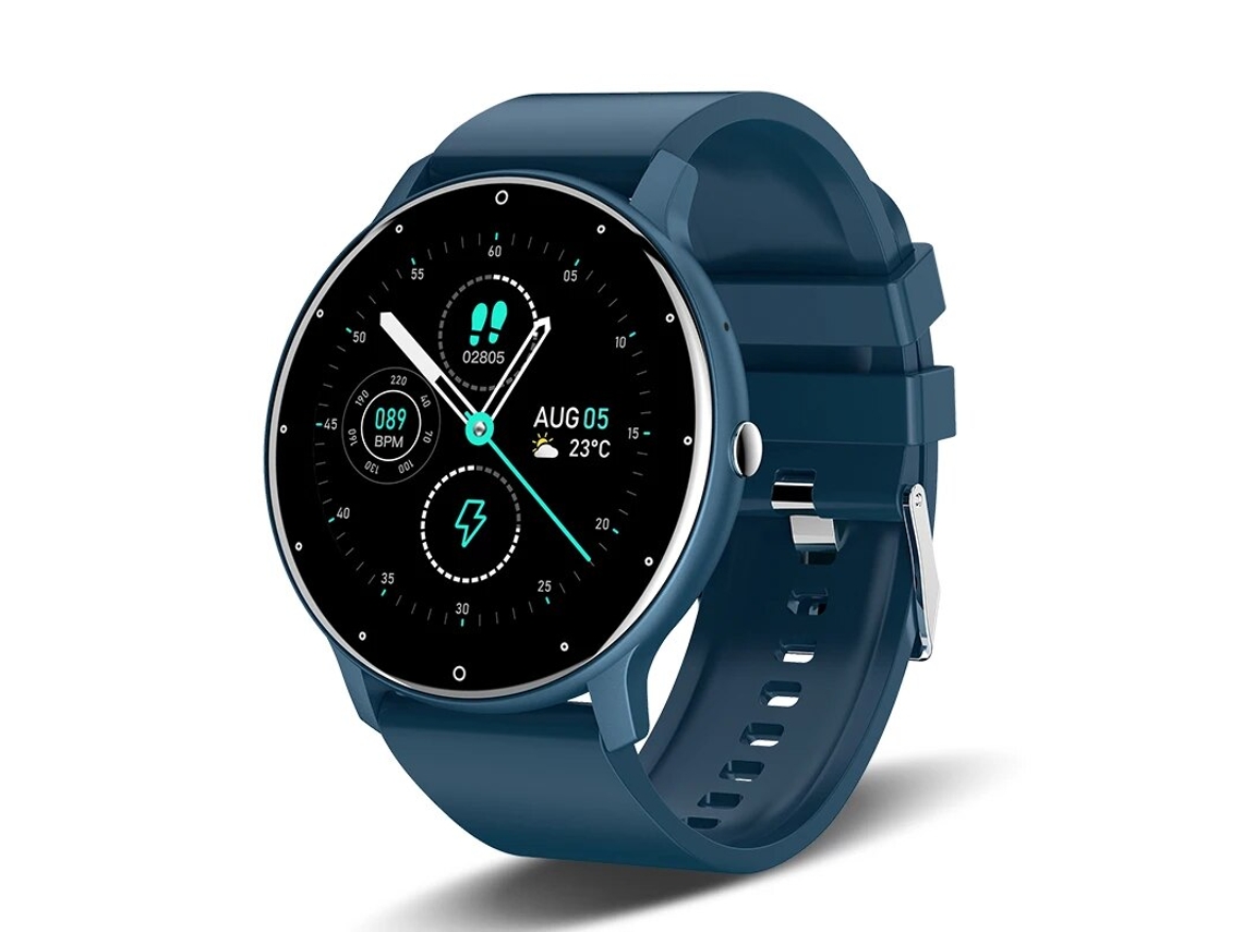 Reloj inteligente MDUG con pantalla táctil completa, resistente al agua para uso deportivo y función de llamada digital Bluetooth (azul)