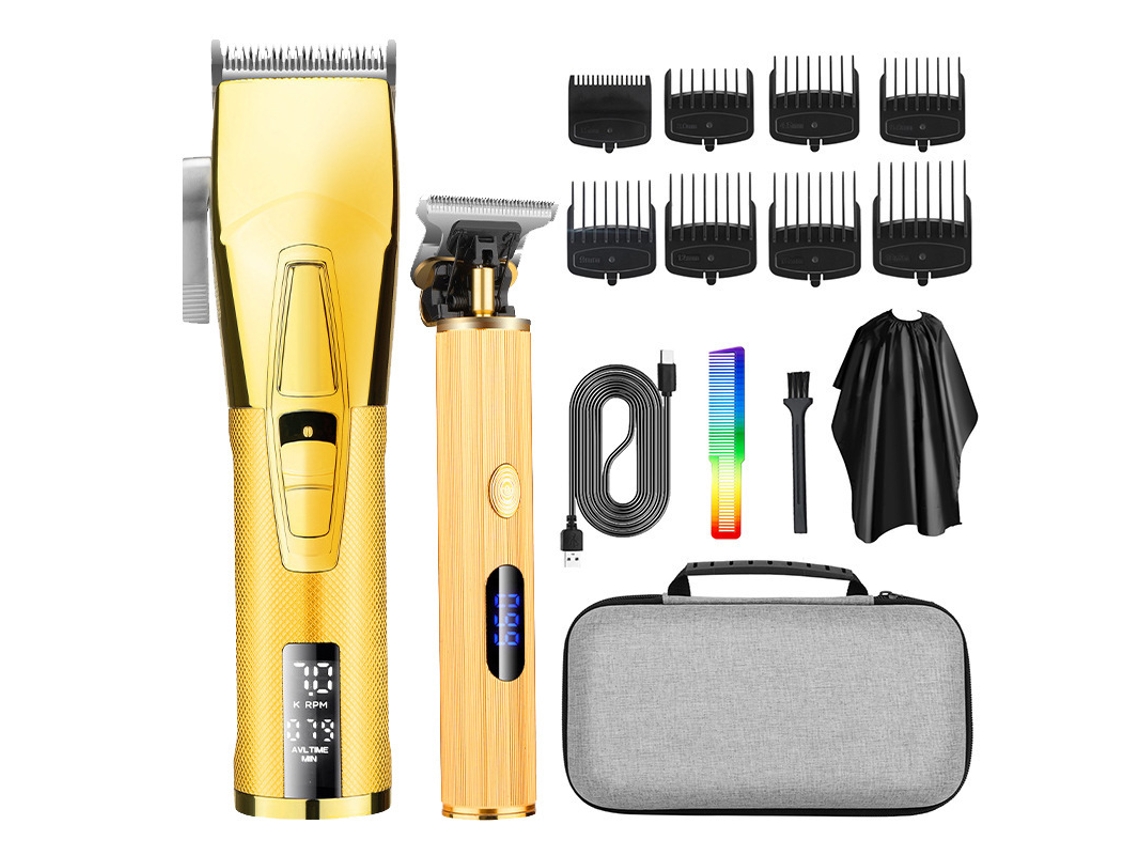 Máquina Cortar Cabelo Recarregavel6 JL-EIGHT D10ouro