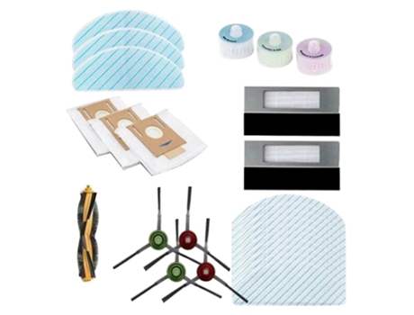 Sacos de pó de filtro de escova principal de rolo para aspirador de pó ecovacs t9 t9max
