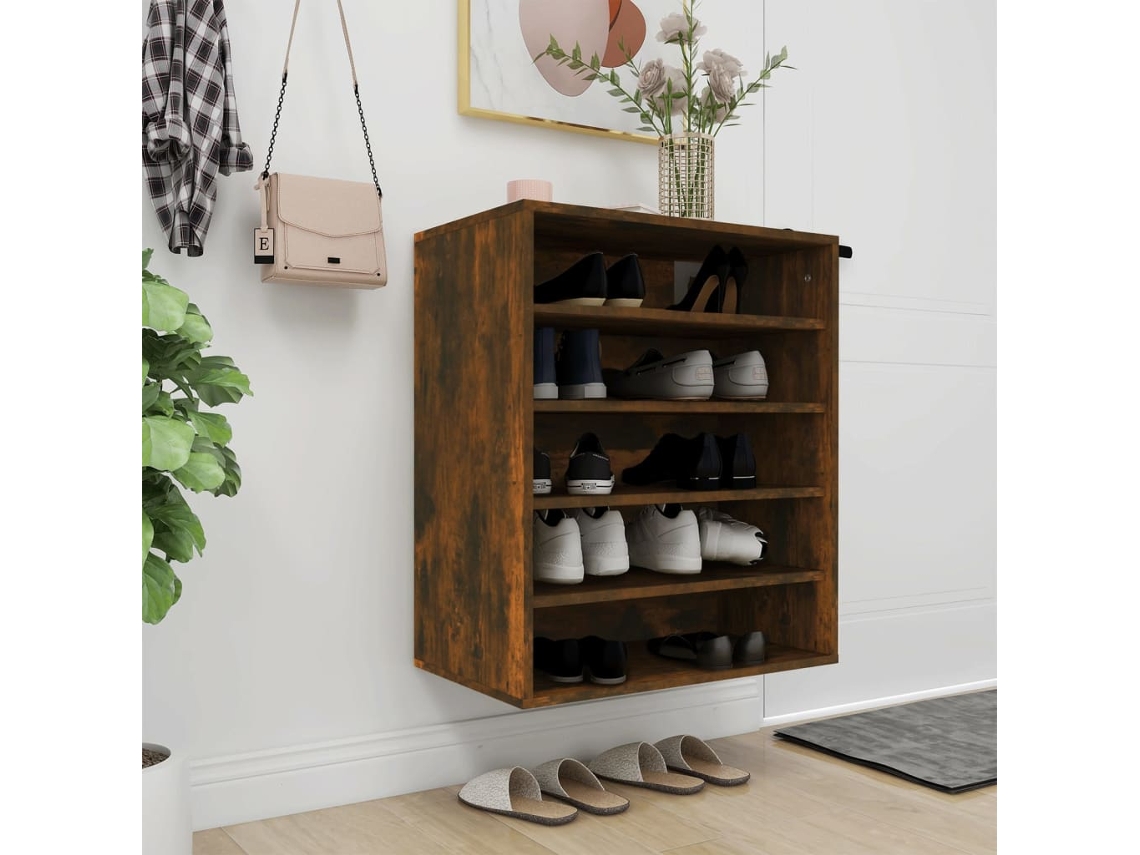 Zapatero Organizador 60X35X70 Cm Derivados de Madera Roble Ahumado