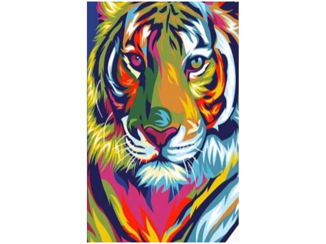 Toalla De Playa Microfibra Pintura Tigre