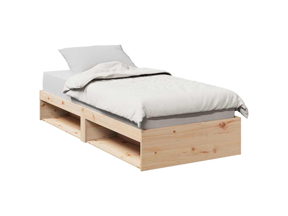 Divánsilla Sin Colchón 75x190 Cm Madera Maciza De Pino Wsd21690