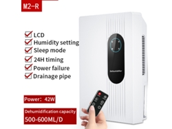Deshumidificador y purificador de aire eléctrico silencioso MDUG 2,5l para uso doméstico (2,5l)