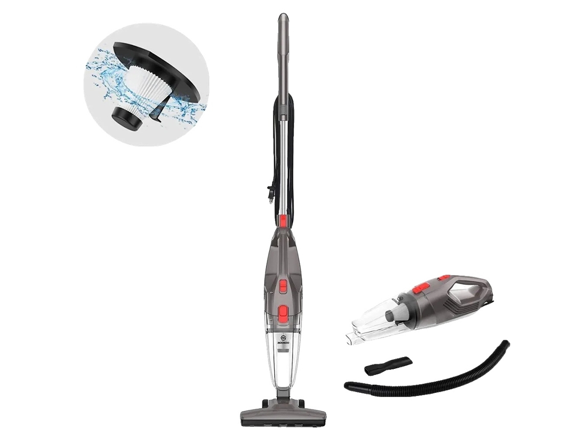 Aspiradora vertical, succión de 15 kPa, filtración HEPA, Moosoo LT450 OEM