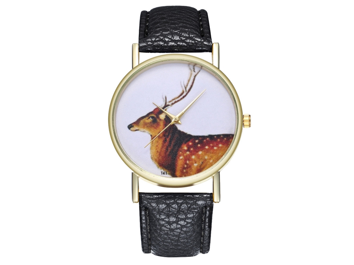 Reloj De Pulsera De Cuarzo Unisex De Moda Para Hombres Y Mujeres, De Alta Calidad (negro)