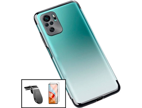 Kit Carcasa, Protector y Soporte Magnético para Auto Xiaomi Redmi Note 10s PHONECARE SlimArmor Negro