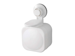 Dispensador de jabón con ventosa, de pared, ABS, impermeable, para baño y hogar, color blanco Rosewell