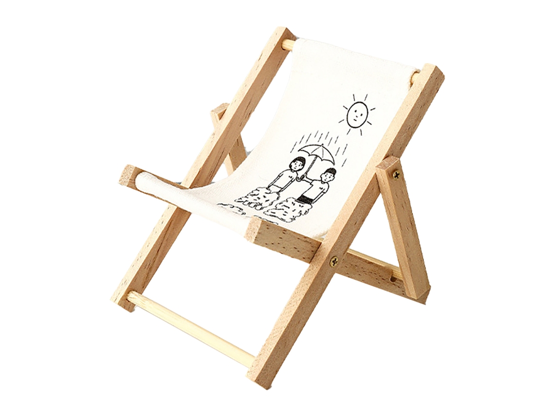 Soporte de madera para teléfono Baok para silla de playa o terraza, manos libres para decoración de oficina, 10x12x12cm, Modelo G