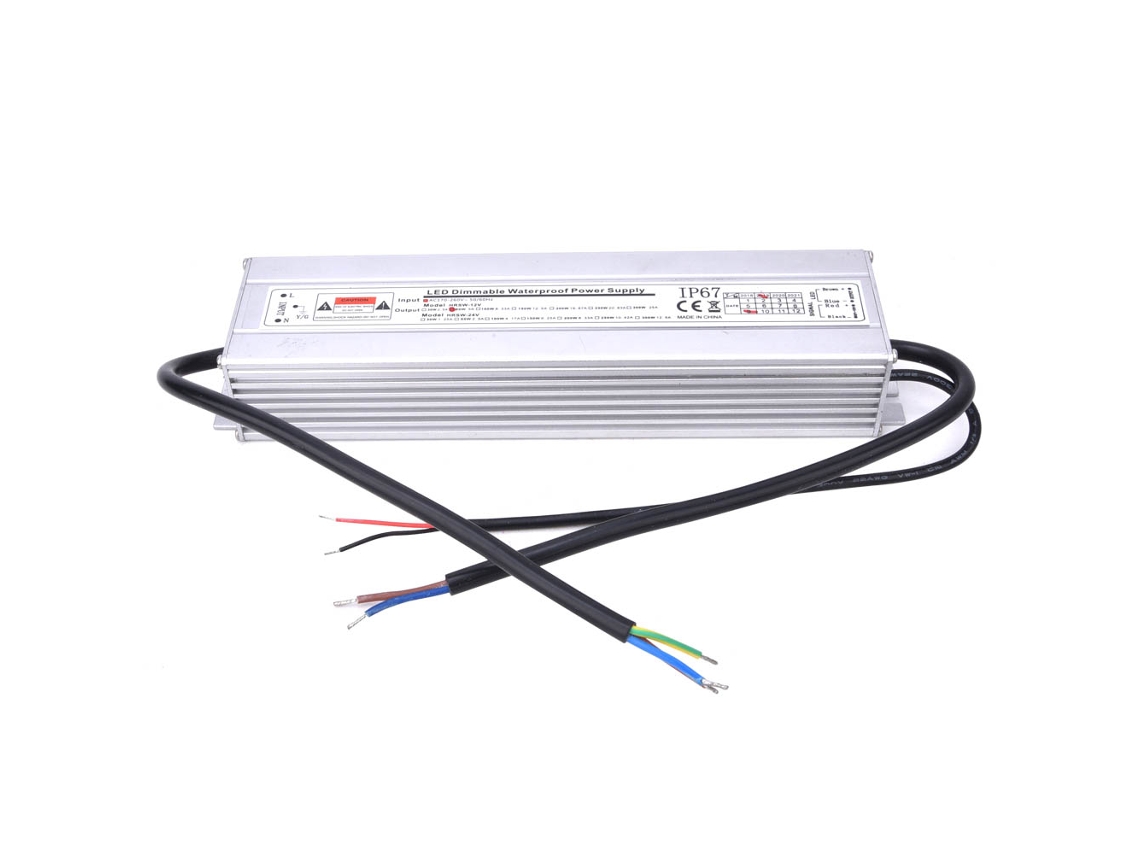 Fuente De Alimentación Led Regulable Scr/0-10v Impermeable 12v 5a 60w Entrada Ac170-260v