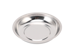 Bandeja Magnética Redonda De 6 Pulgadas Fabricada En Acero Inoxidable Para Tornillos, Tuercas Y Herramientas.