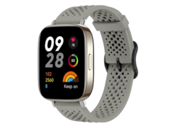 Correa para Redmi Watch 3 - Silicona transpirable - Hebilla de acero negra