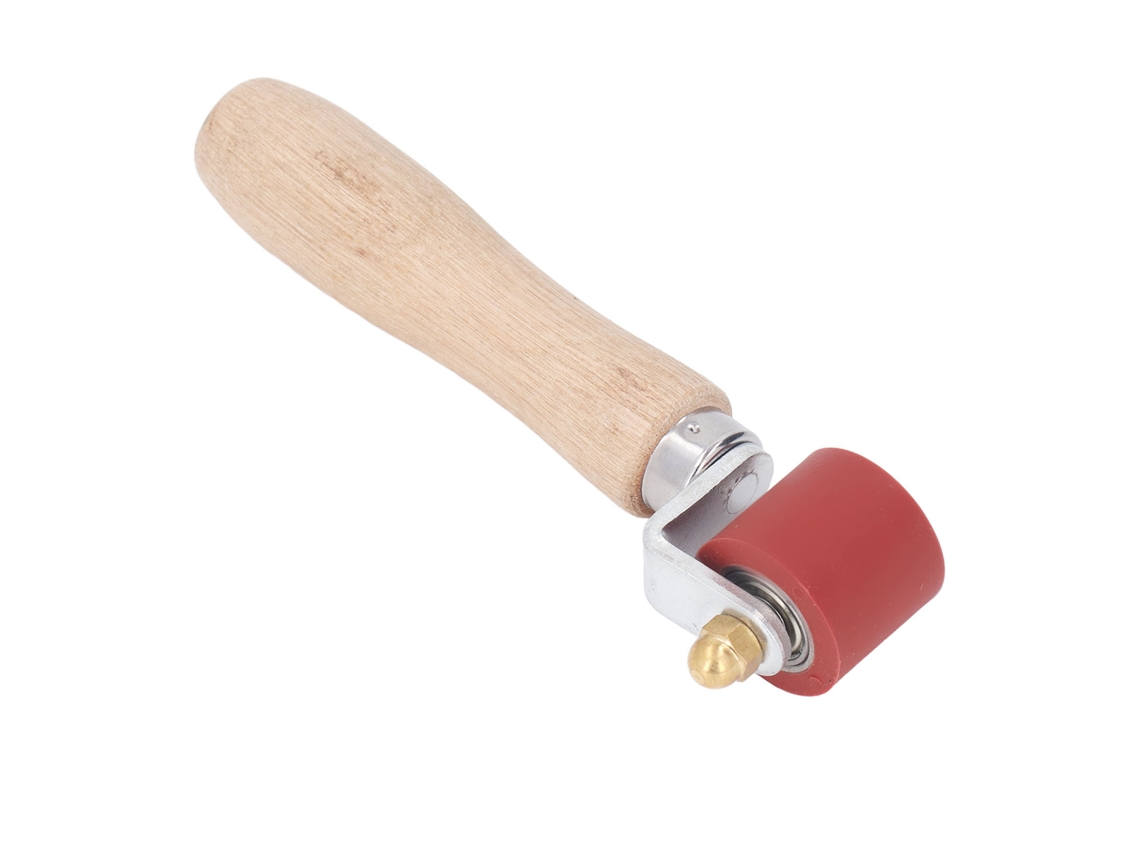 Rodillo de coser resistente al calor hasta 260 °C, 28 mm de ancho, 32 mm de diámetro, ergonómico para soldadura de PVC y papel pintado.