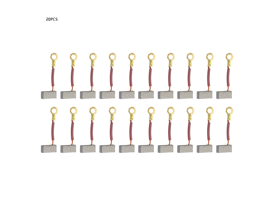 20 Piezas Escobillas De Carbono Para Motor 14*6*4mm Repuesto Para Taladro Eléctrico