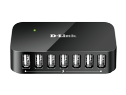 Hub de interfaz D-Link DUB-H7 USB 2.0 Type-B 480Mbit/s Negro
