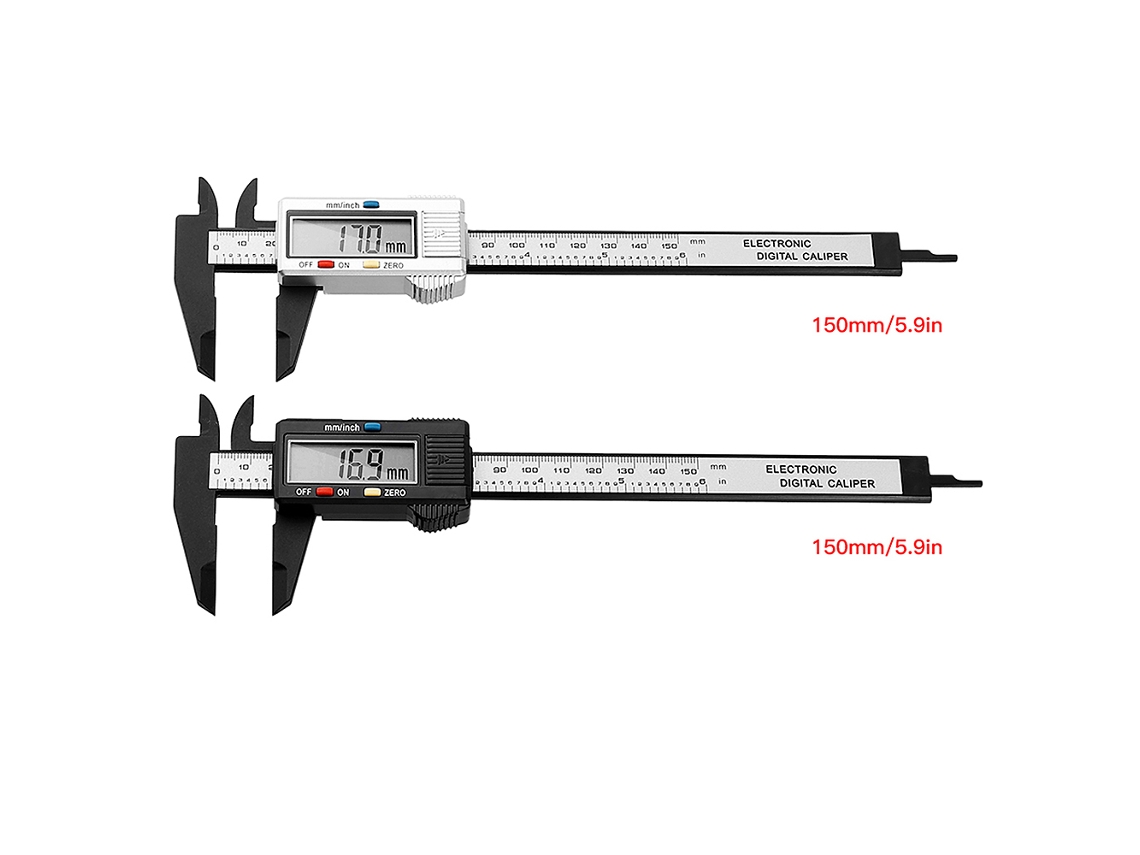 Calibrador Digital Electrónico Vernier De 150 Mm Con Pantalla Lcd, Herramienta De Medición De Precisión De 0,1 Mm.