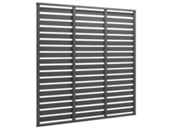 Panel de valla WPC gris, 180 x 180 cm, WSD318458 Lovely Home