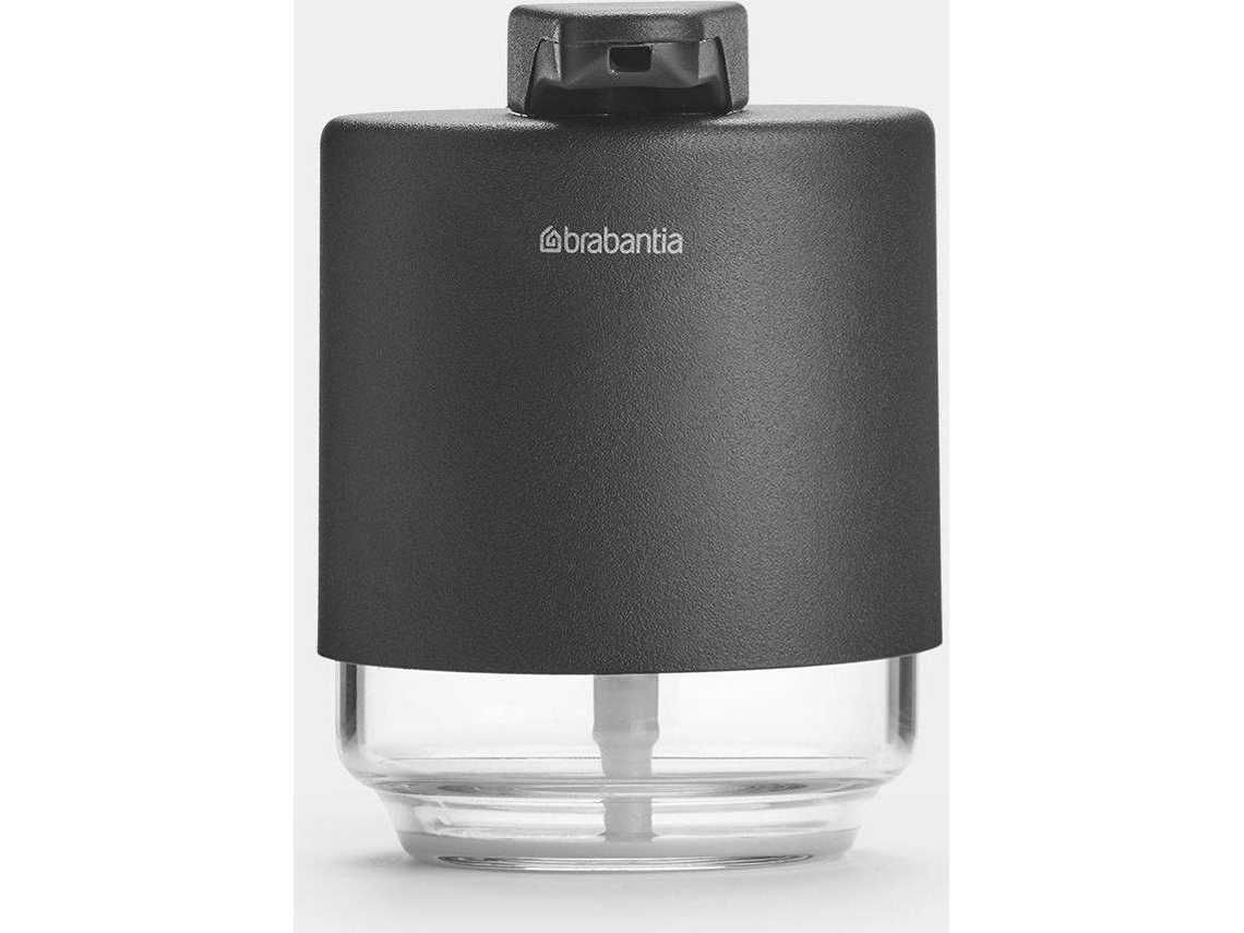 Dosificador de Jabón BRABANTIA Mindset Infinite Gris (Acero Inoxidable - 9,5x8x11 cm)